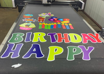 Custom Happy Birthday Cutout Yard Signs