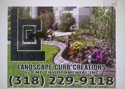Landscape Curb Creations Yard Sign