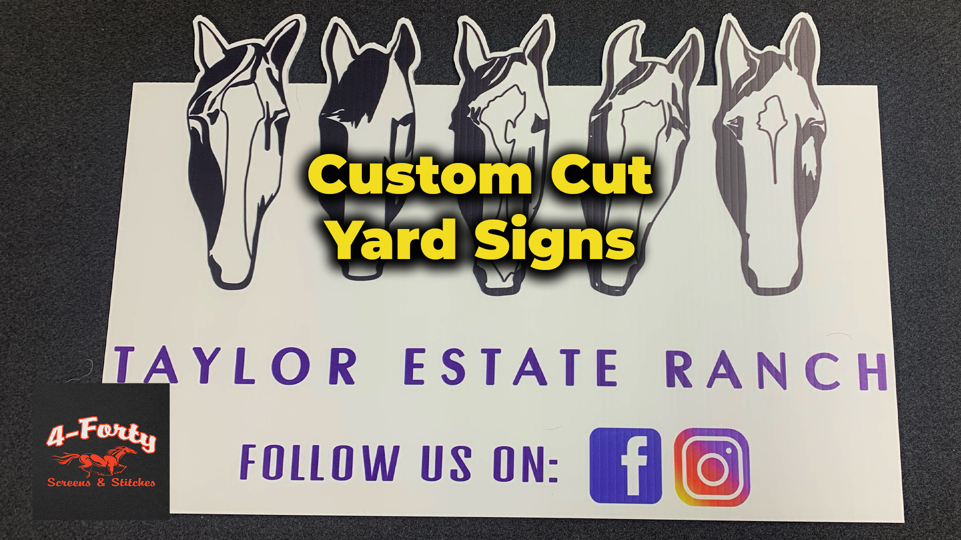 custom cut yard signs cut outs